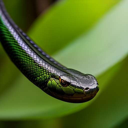 Amazonian Adventure Midjourney Prompt - Anaconda in the Rainforest - Socialdraft