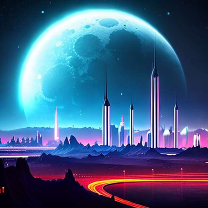 Moon City Midjourney Prompts - Unique Customizable Text-to-Image Models - Socialdraft