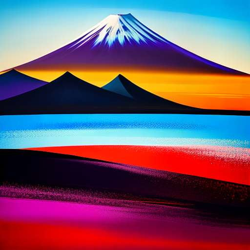 Mount Fuji Mid-Journey Prompt - Customizable Text-to-Image model - Socialdraft