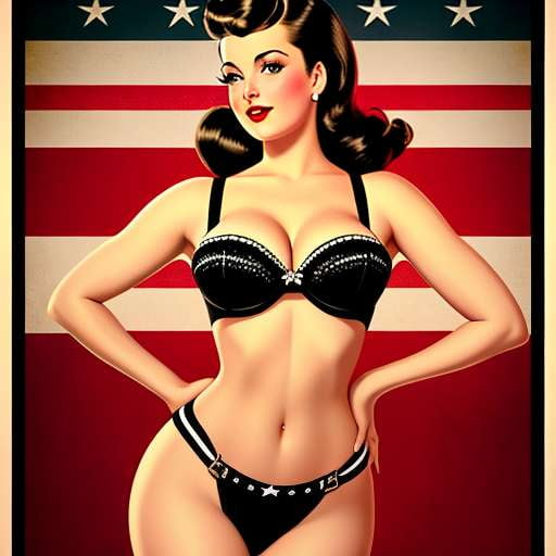 Midjourney Americana Pin-up Girl Prompt: Create your own Retro Beauty - Socialdraft