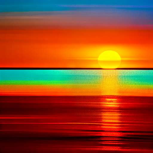 Sunset Abstract Midjourney Image Prompts - Create Your Own Art - Socialdraft