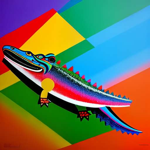 Clever Crocodile Midjourney Prompt - Create Your Own Custom Crocodile Art - Socialdraft
