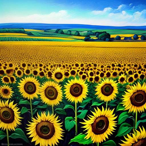 Sunflower Harvest Midjourney Prompt: Create Your Own Botanical Masterpiece. - Socialdraft