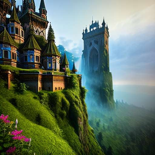 Fantasy Tower Midjourney Prompt - Create a Magical Castle with AI Imagery - Socialdraft