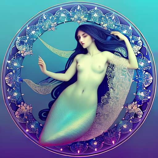 "Mermaid Mandala" Midjourney Prompt for Custom Art Creation - Socialdraft