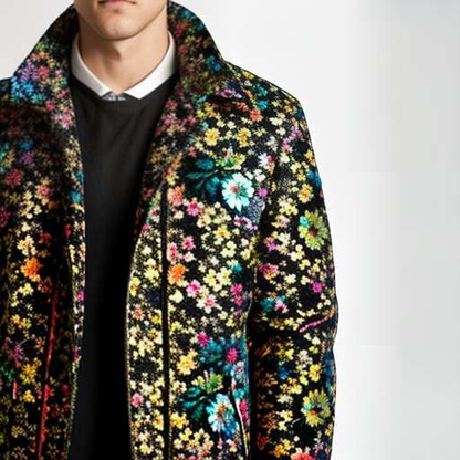 Floral College Jacket Midjourney Prompt - Socialdraft