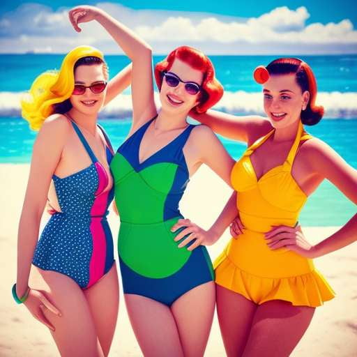 Midjourney Swimsuit Illustrations - Create Your Own Beach Beauties - Socialdraft