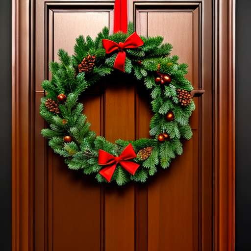Christmas Midjourney Door Decorations: Create Unique Festive Wreaths and Garlands - Socialdraft