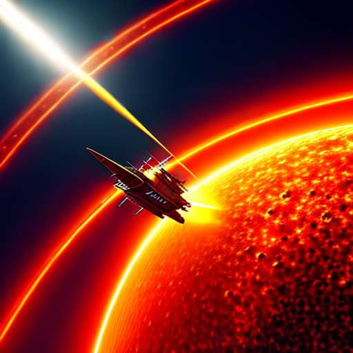 Solar Flare Showdown Midjourney Prompt - Create Your Own Epic Sci-Fi Battle Scene - Socialdraft