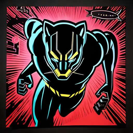 Black Panther Midjourney Comic Art Prompt - Socialdraft