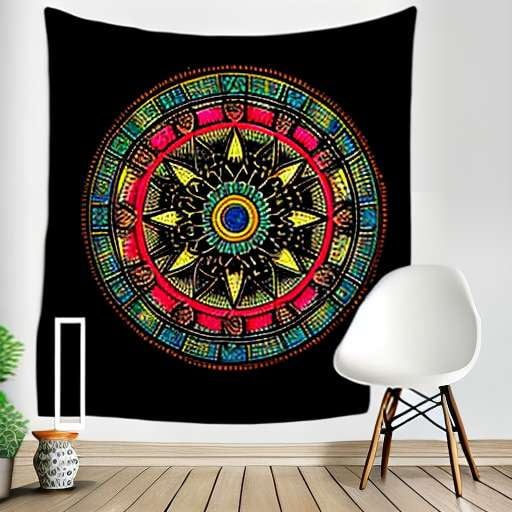 Zodiac Sign Tapestry Art Midjourney Prompt - Customizable and Unique Astrology Decor - Socialdraft