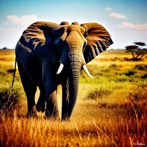 African Elephant Landscape Midjourney Prompt - Socialdraft