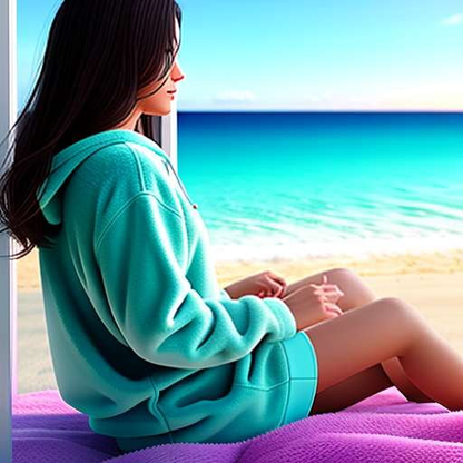 Beach Vibes Fleece Pajamas Midjourney Prompts - Customizable Text-to-Image Creation - Socialdraft