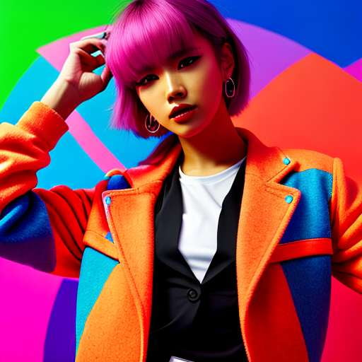 Neon Pop Fashion Midjourney Masterpiece - Socialdraft