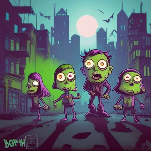 Pixar-style Zombie Cartoon Midjourney Prompts - Socialdraft