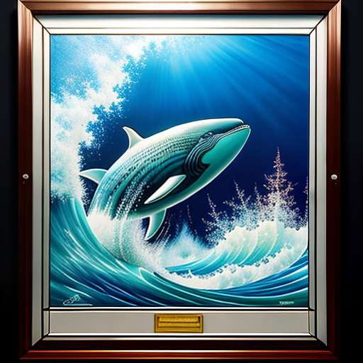 Whale Stained Glass Midjourney Prompt: Create a Stunning Ocean Scene - Socialdraft