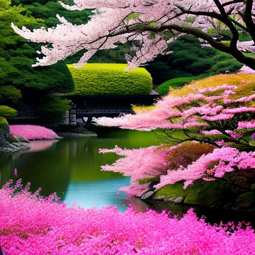 Cherry Blossom Japanese Castle Midjourney Prompt - Customizable Art Inspiration - Socialdraft