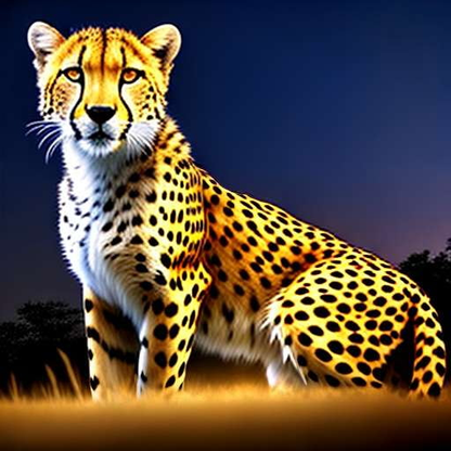 Cheetah Constellation Midjourney Prompt - Socialdraft