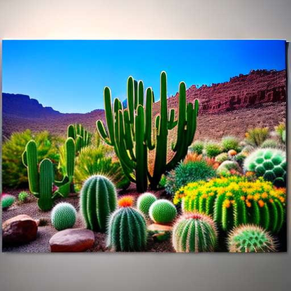 Cactus Garden Midjourney Prompt - Create Your Own Stunning Cactus Garden Artwork - Socialdraft