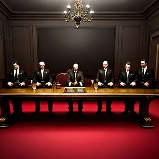 Mafia Meeting Midjourney Prompt - Create Your Own Criminal Scene - Socialdraft