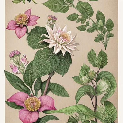 Vintage Botanical Illustration Midjourney Prompts - High Quality Images - Socialdraft