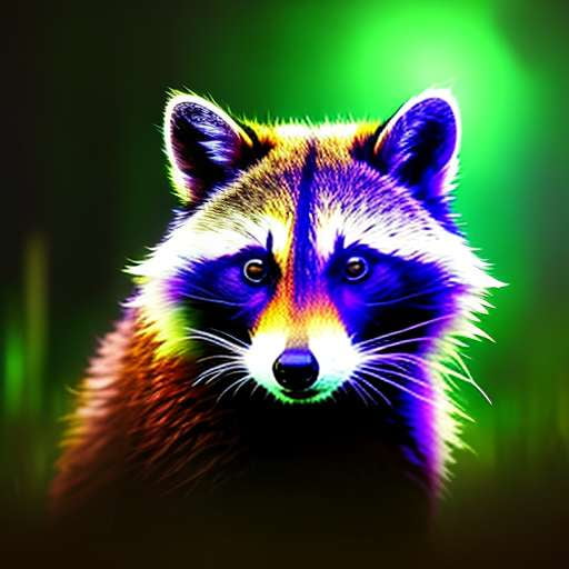 Glowing Raccoon Midjourney Prompt for Unique Art Creation - Socialdraft