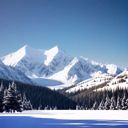 Snowy Mountain Mirage - Customizable Midjourney Prompt for Stunning Landscape Imagery - Socialdraft