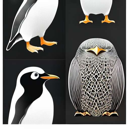 "Penguin Sketches Midjourney Prompt - Customizable Animal Art Generator" - Socialdraft