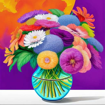 Midjourney Floral Art: Vibrant Bouquet Design - Socialdraft