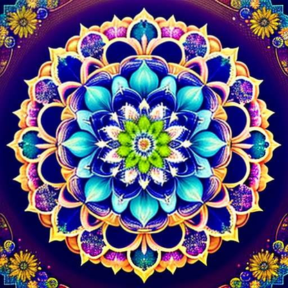Mandala Flower Midjourney: Create Your Own Intricate Floral Design - Socialdraft