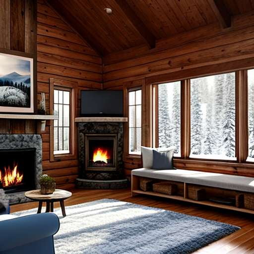 Cozy Cabin in the Woods Midjourney Prompt with Customizable Options - Socialdraft