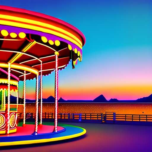 Carnival Sunset Midjourney Image Prompt - Create your Own Vibrant Masterpiece - Socialdraft