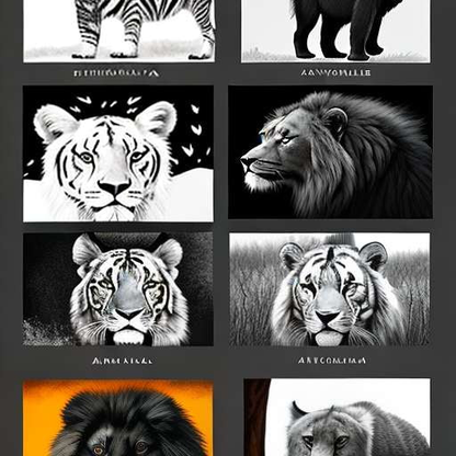 Wild Animal Sketches Midjourney Prompts - Customizable Wildlife Drawing Inspiration - Socialdraft