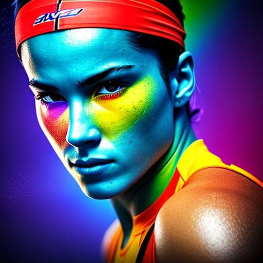 Digital Athlete Portrait Midjourney Prompt - Create a Customized Digital Art Piece of Your Favorite Athlete - Socialdraft