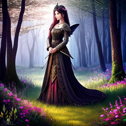 Fairy Tale Princess Warrior Custom Midjourney Prompt - Socialdraft
