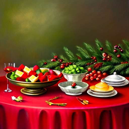 Christmas Brunch Grazing Table Midjourney Creation - Socialdraft