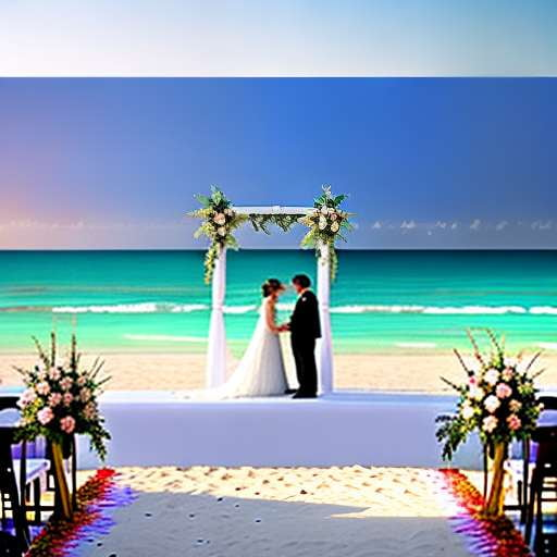 Beach Wedding Landscape Midjourney Generator - Socialdraft
