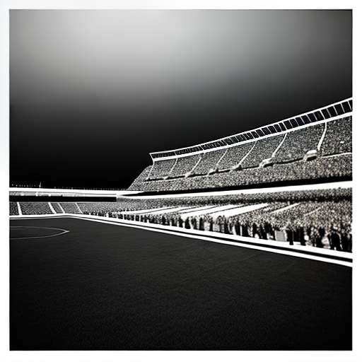 "Vintage Football Stadium" Midjourney Prompt - Customizable Text-to-Image Model - Socialdraft