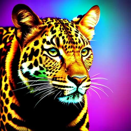 Psychedelic Leopard Midjourney Prompt - Socialdraft