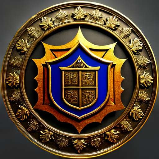 Medieval Coat of Arms Emblem Logo Design Midjourney - Socialdraft