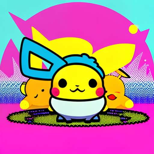 Easter Pikachu Chibi Midjourney Prompt for Custom Image Generation - Socialdraft