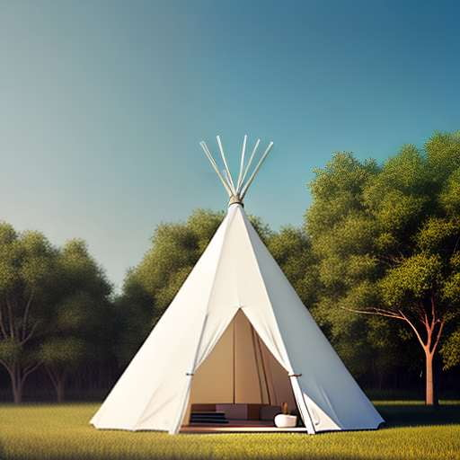 Midjourney Modern Teepee Prompt - Customizable Text to Image Design for DIY Creations - Socialdraft