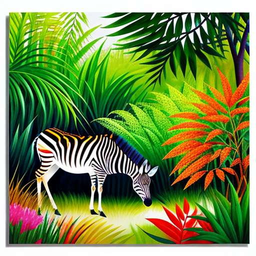 Jungle Herbivore Portrait Midjourney Prompt - Customizable Animal Art - Socialdraft