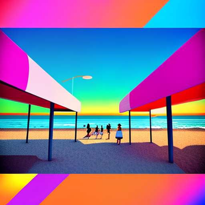 Beach Boardwalk Midjourney Prompt - Create Your Own Coastal Escape - Socialdraft