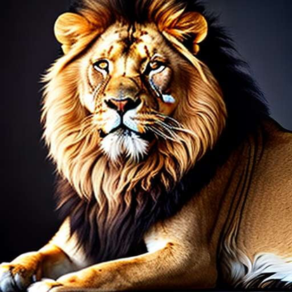 Midjourney Majestic Lion Portrait - Customizable Text-to-Image Prompt - Socialdraft
