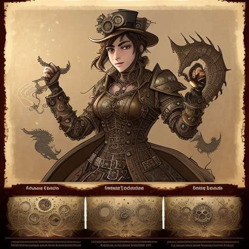 Midjourney Steampunk Dnd Character Variants | Customizable Text-to-Image Prompts - Socialdraft