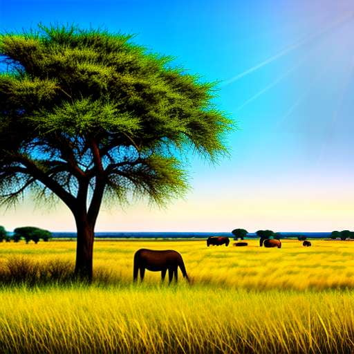 African Imaginary Midjourney Illustrations - Explore the Plains with Art - Socialdraft