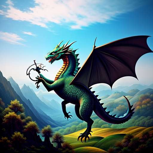 Enormous Dragon Midjourney: Create Your Own Mythical Adventure - Socialdraft