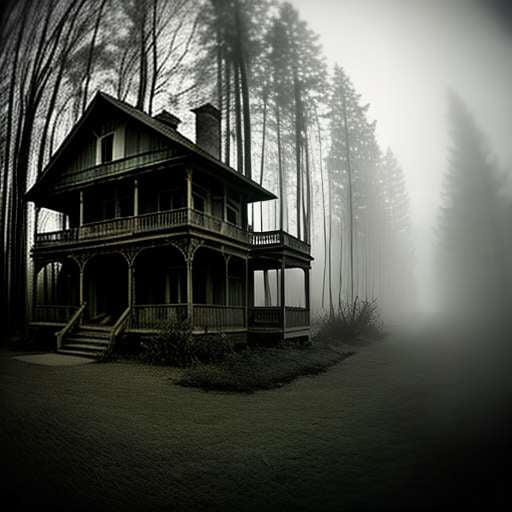 Banshee Bungalow Midjourney Prompt - Customizable Haunted House Art - Socialdraft