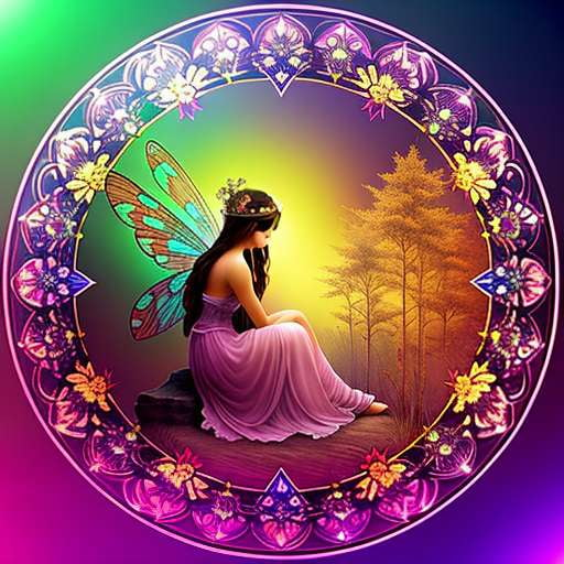 Enchanted Forest Mandala Fairy Midjourney Prompt - Socialdraft